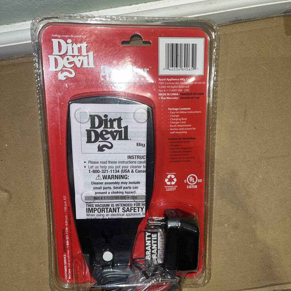 Dirt Devil Detailer Cordless Vacuum CV2000 New Vintage Old Stock 2005 Sealed - Picture 2 of 5